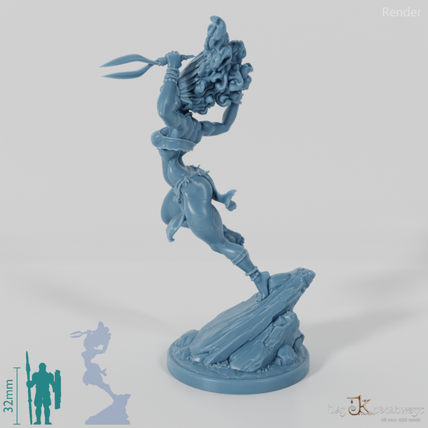 Masina, Masked Island Villain with Double Blade 02