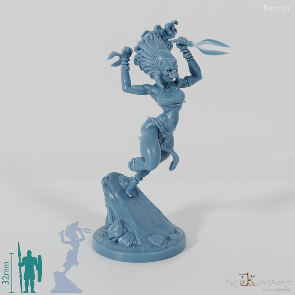 Masina, Masked Island Villain with Double Blade 02