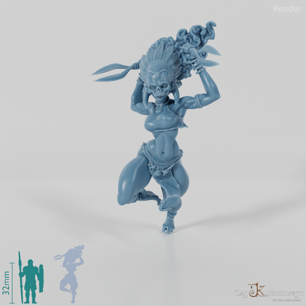 Masina, Masked Island Villain with Double Blade 02