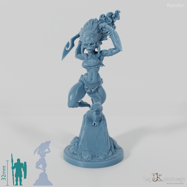 Masina, Maskierte Inselschurkin mit Dolch 02