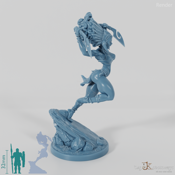 Masina, Inselschurkin mit Dolch 02