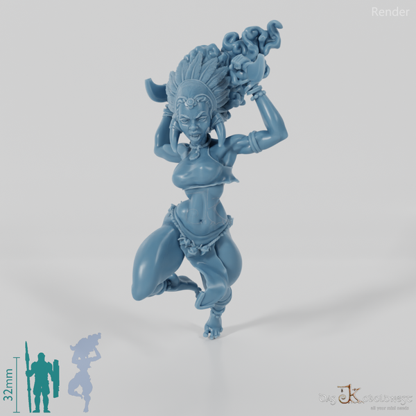 Masina, Inselschurkin mit Beil 02