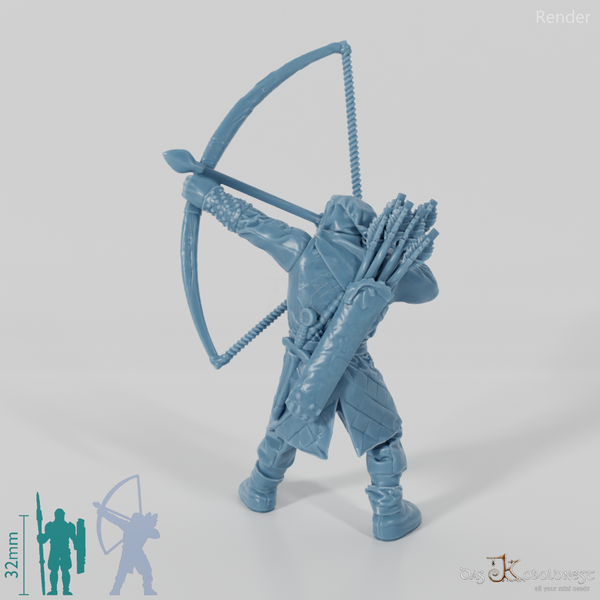 Gerüsteter Bogenschütze 02