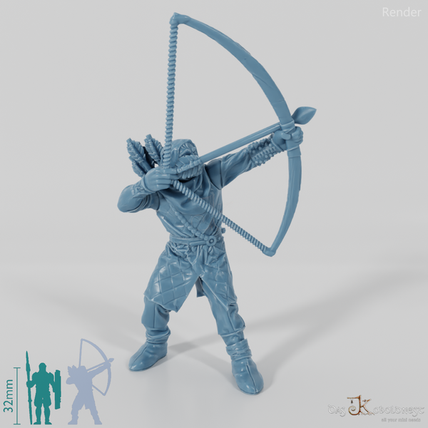 Gerüsteter Bogenschütze 02