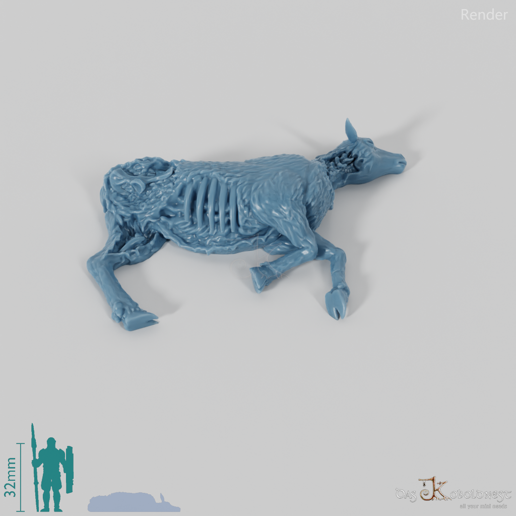 Megaloceros 10 (Cadaver) - StoneAxe Miniatures