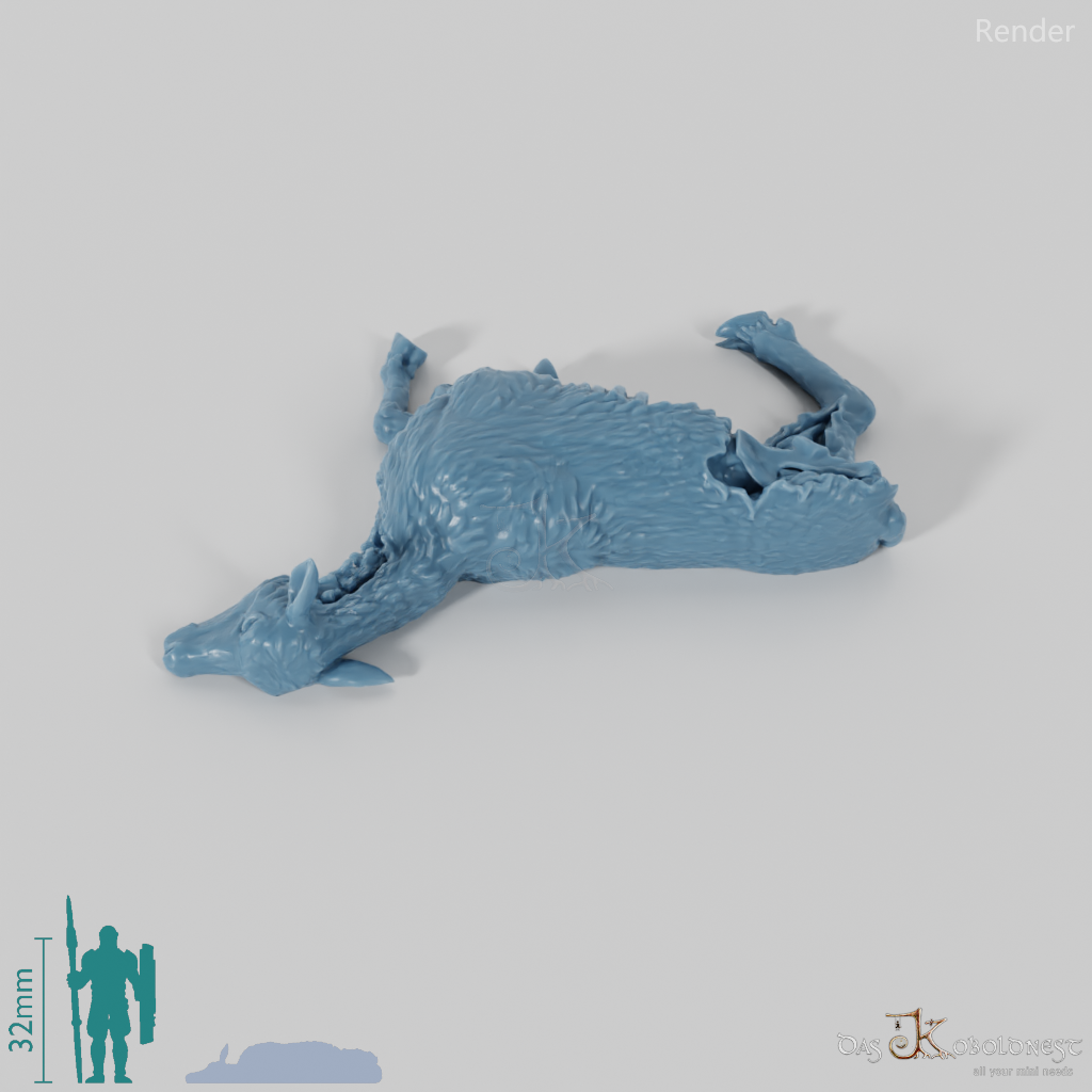 Megaloceros 10 (Kadaver) - StoneAxe Miniatures
