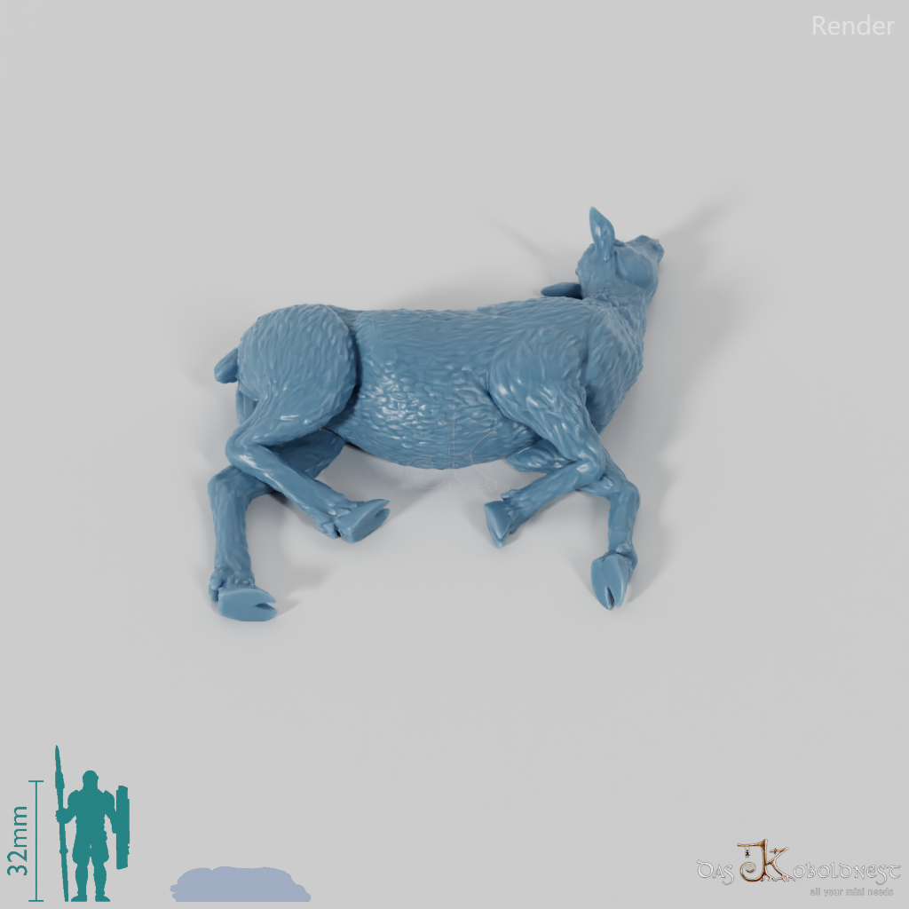 Megaloceros 09 (Kadaver) - StoneAxe Miniatures