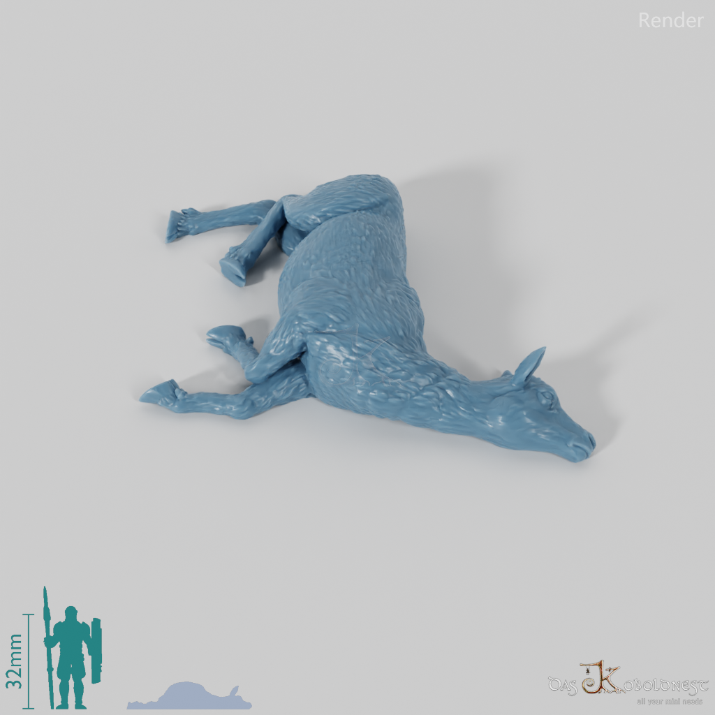 Megaloceros 09 (Kadaver) - StoneAxe Miniatures