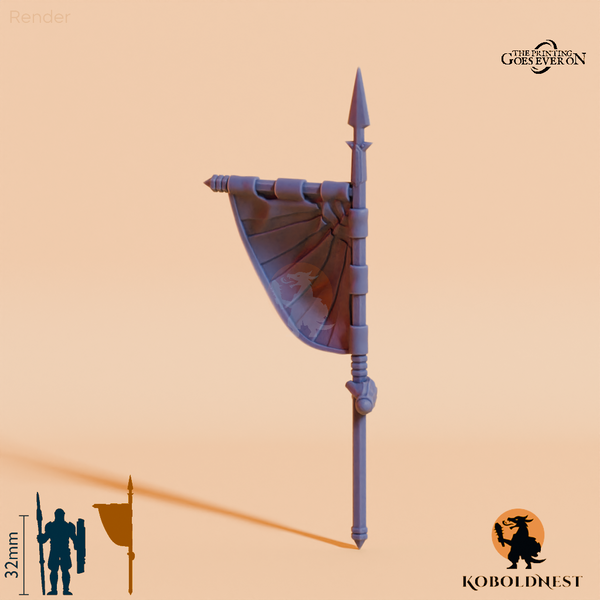 Minenzwerg-Banner A mit Hand