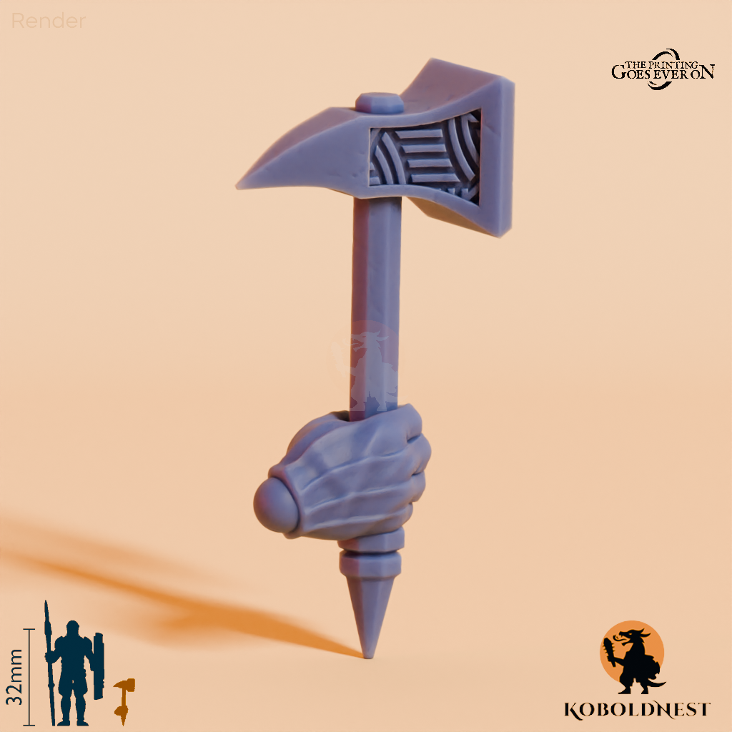 Minenzwerg-Hammer A mit Hand