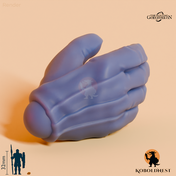 Minenzwerg-Hand, Entspannt A