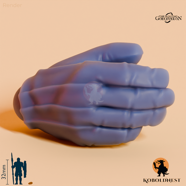Minenzwerg-Hand, Entspannt A