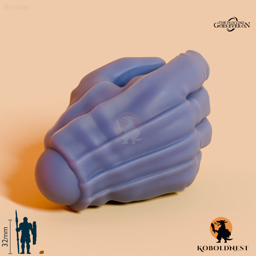 Minenzwerg-Hand, entspannt B