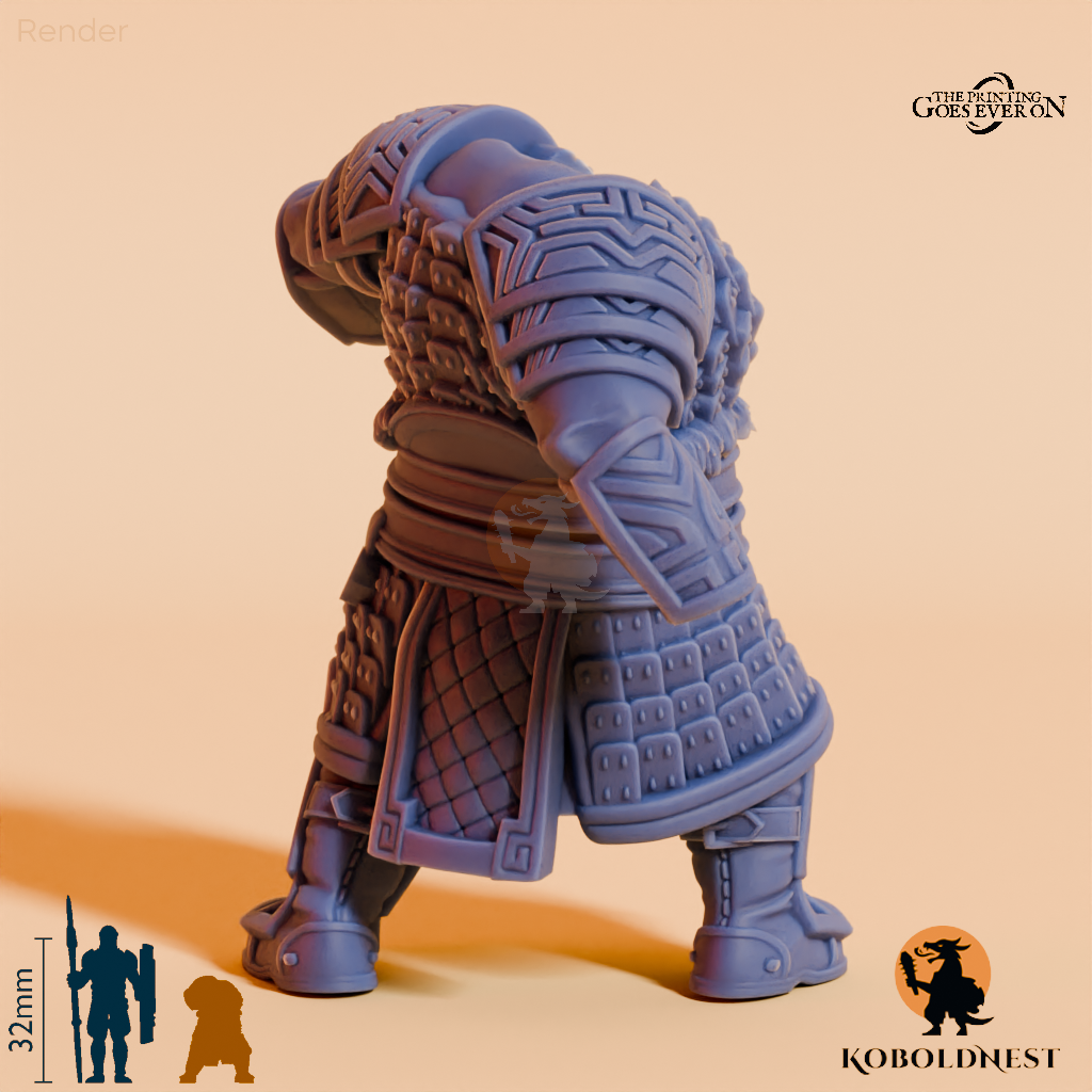 Modulare Minenzwerg-Kriegerin A