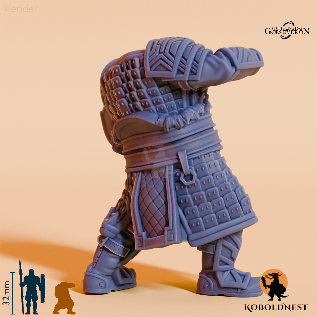 Modulare Minenzwerg-Kriegerin B