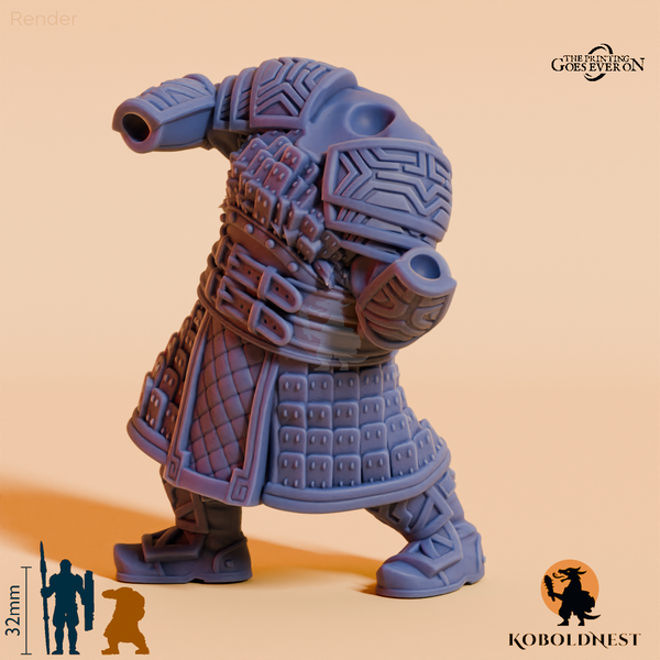 Modulare Minenzwerg-Kriegerin B