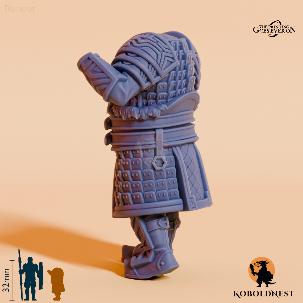 Modulare Minenzwerg-Kriegerin C