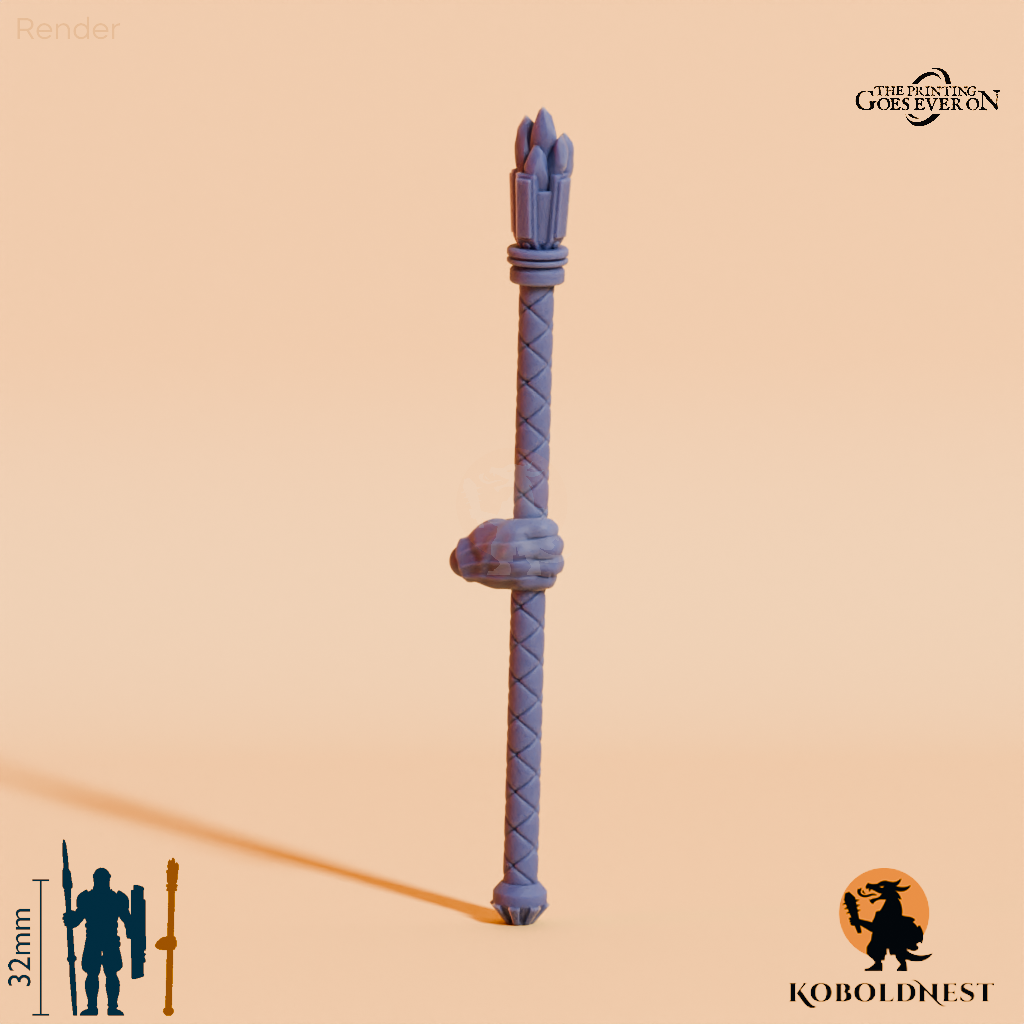 Minenzwerg-Stab A mit Hand