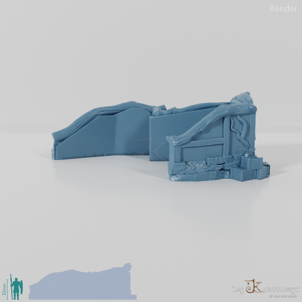 Halblinghöhlenfassade - Mine Haupteingang