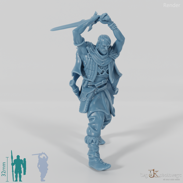 Wylder, Monsterjäger in Angriffshaltung