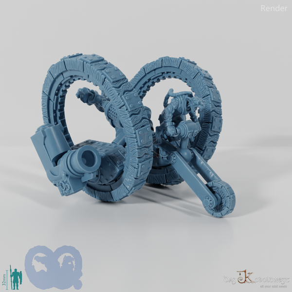 Rat people war machine with mortars