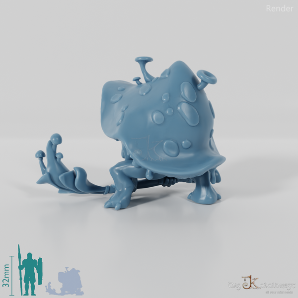 Mushroom people with staff