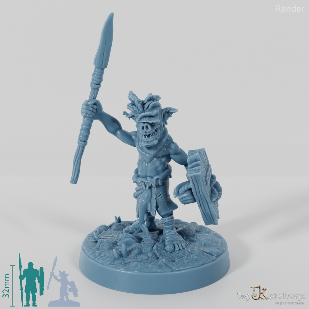 Fungal Swamp Goblin Spearman 01