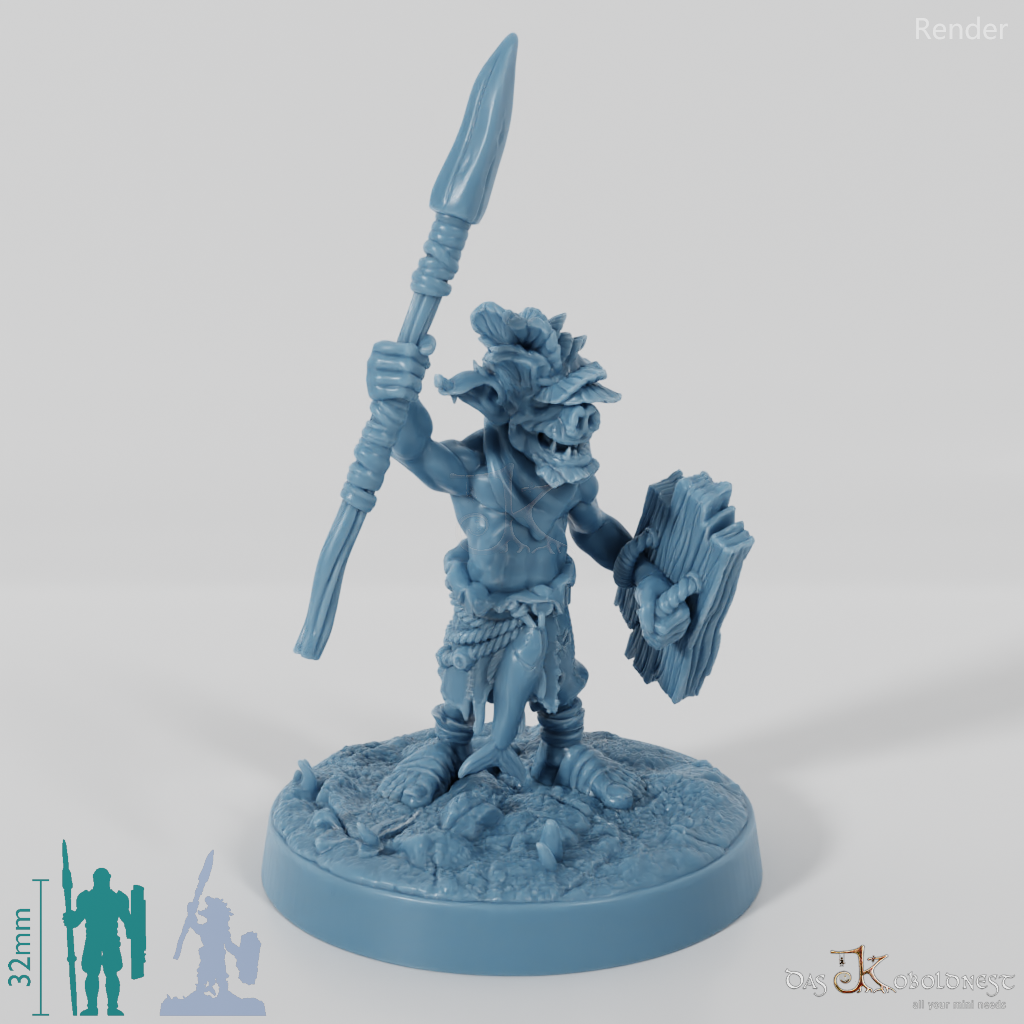 Fungal Swamp Goblin Spearman 01