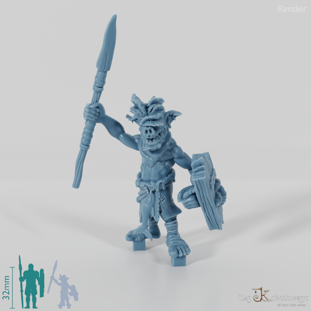 Fungal Swamp Goblin Spearman 01