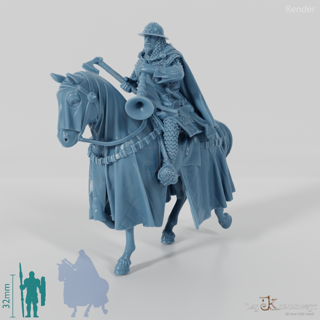 Knight - Mounted fanfare player