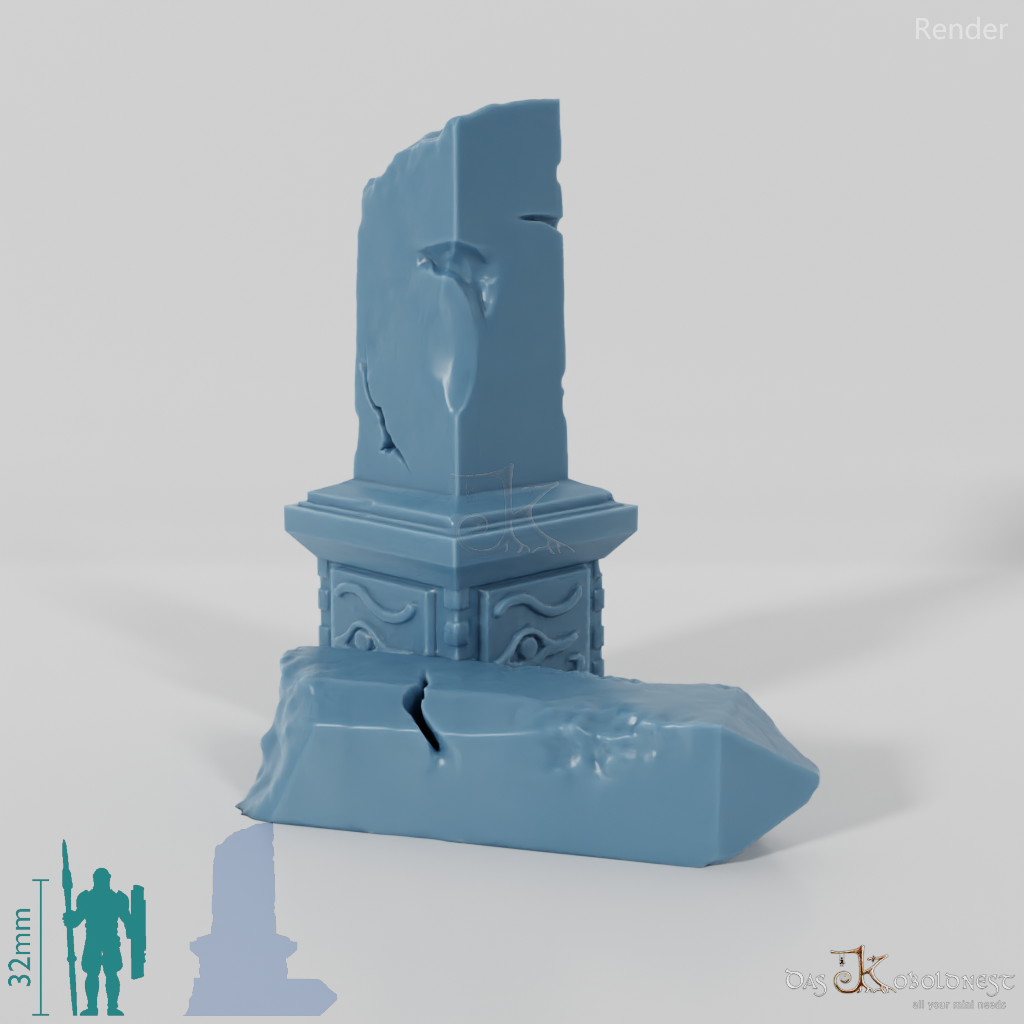 Destroyed obelisk