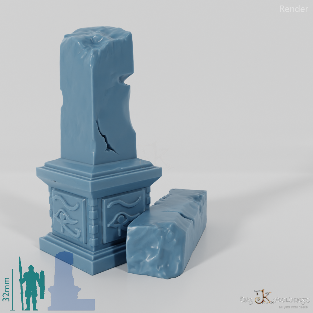 Destroyed obelisk