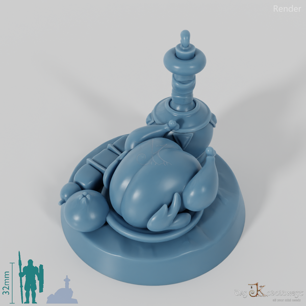 Marker mit Brathähnchen