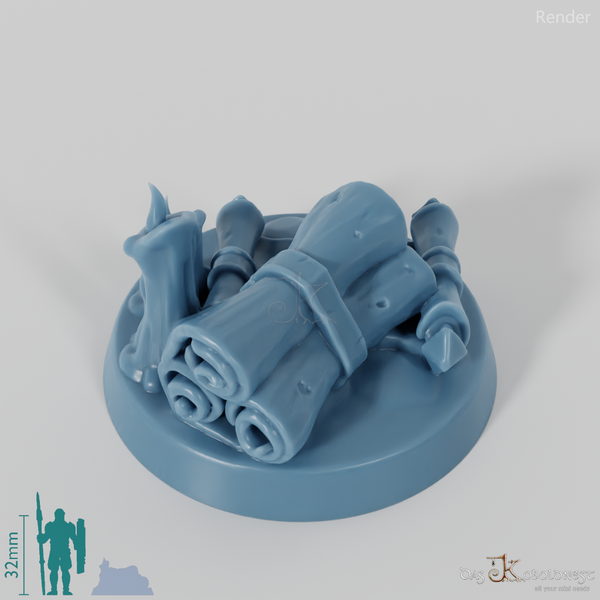 Markers with scrolls