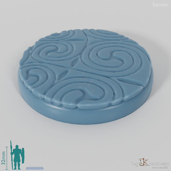 Bases mit Bodenornamenten (Rund)