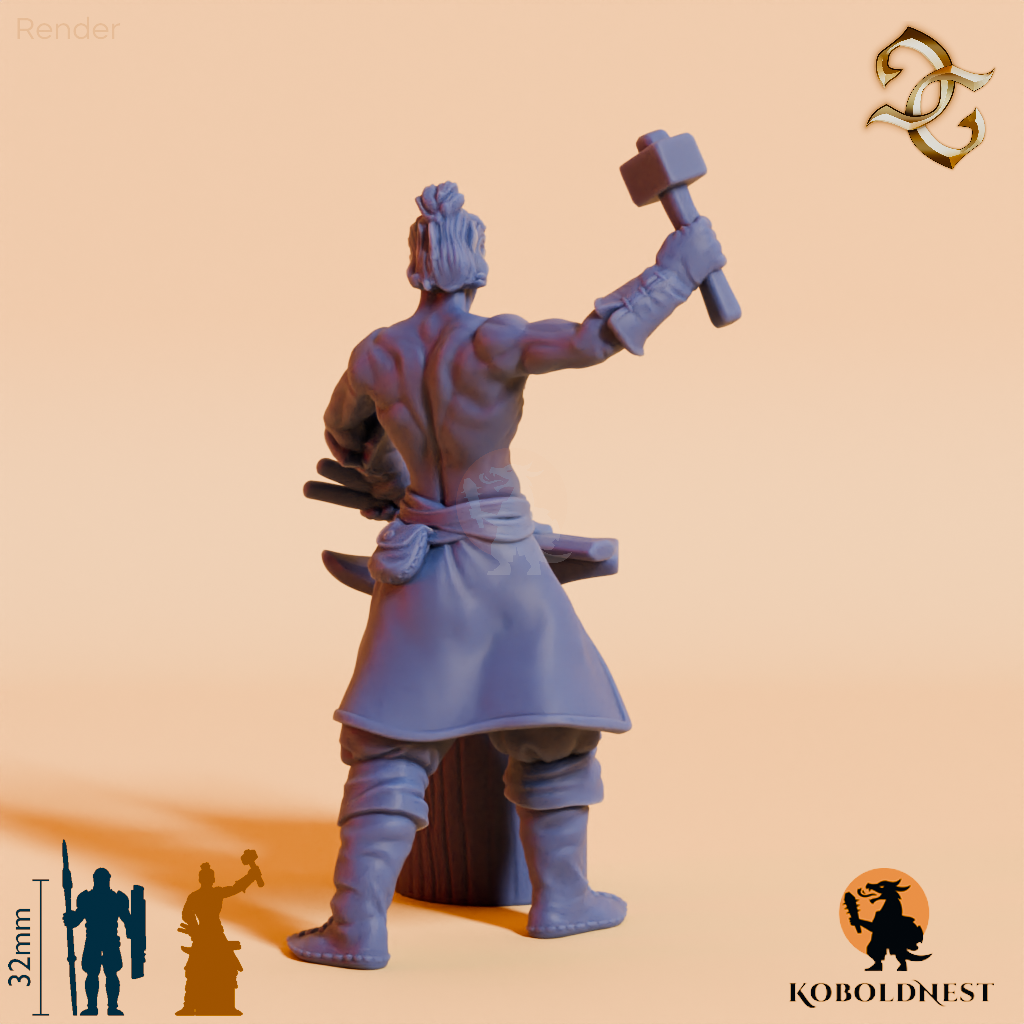 Osric Ironhand, Waffenschmied