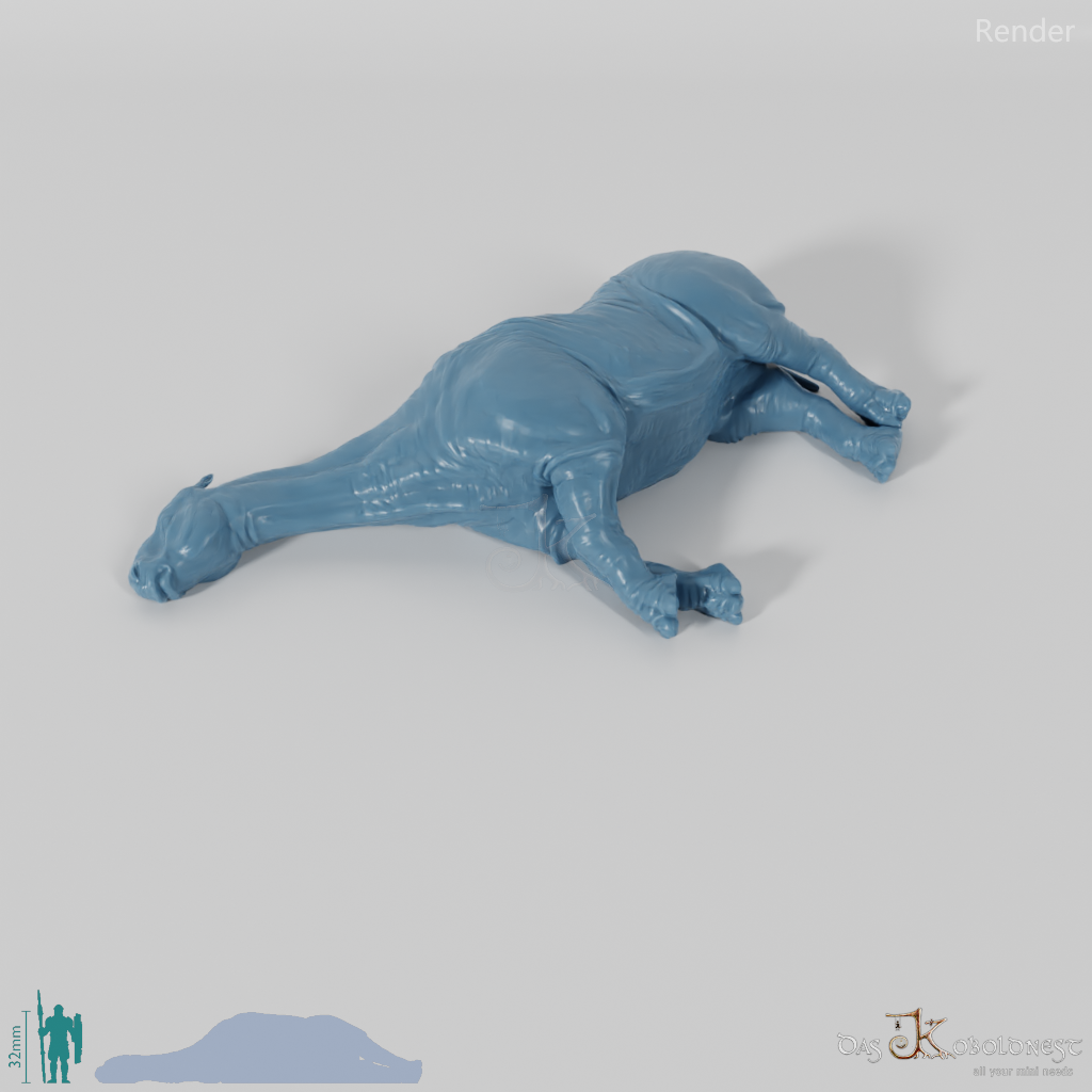 Paraceratherium 05 (Cadaver) - StoneAxe Miniatures