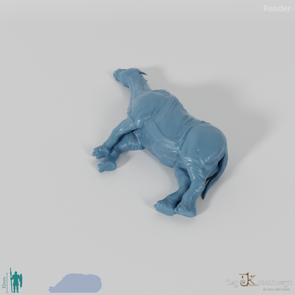 Paraceratherium 05 (Kadaver) - StoneAxe Miniatures