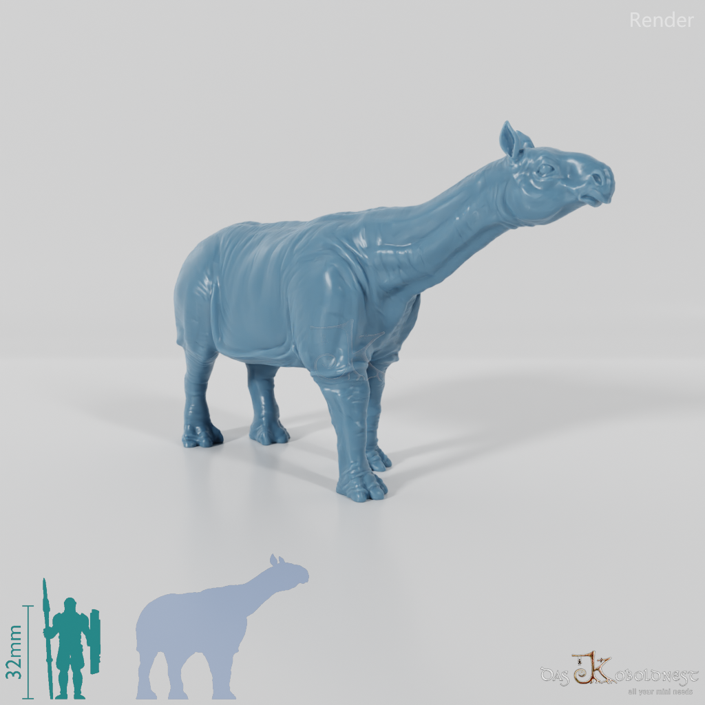 Paraceratherium 06 (Cub) - StoneAxe Miniatures