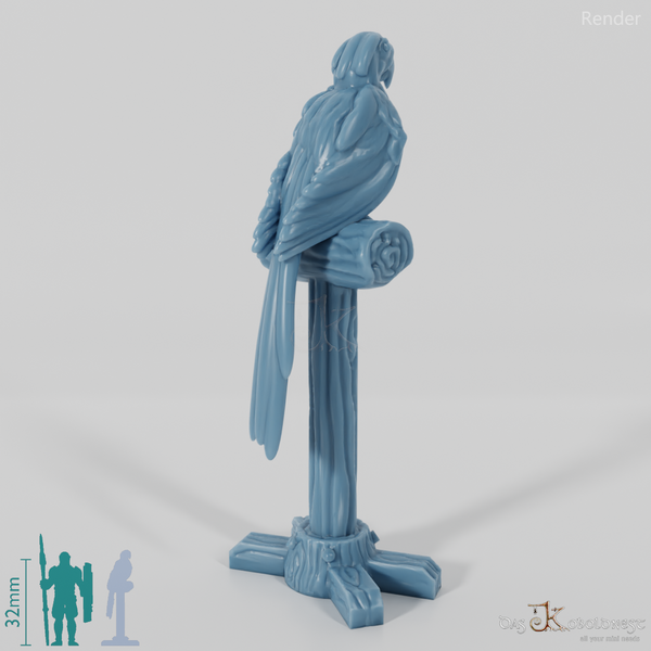 Vogel - Papagei auf Sitzstange