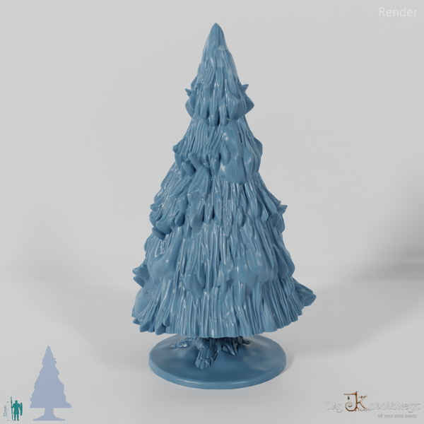 Snowy big fir tree A
