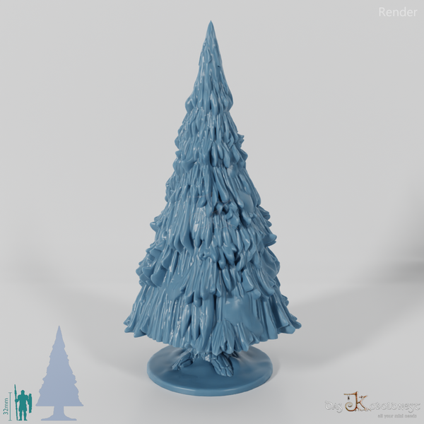 Snowy big fir tree B