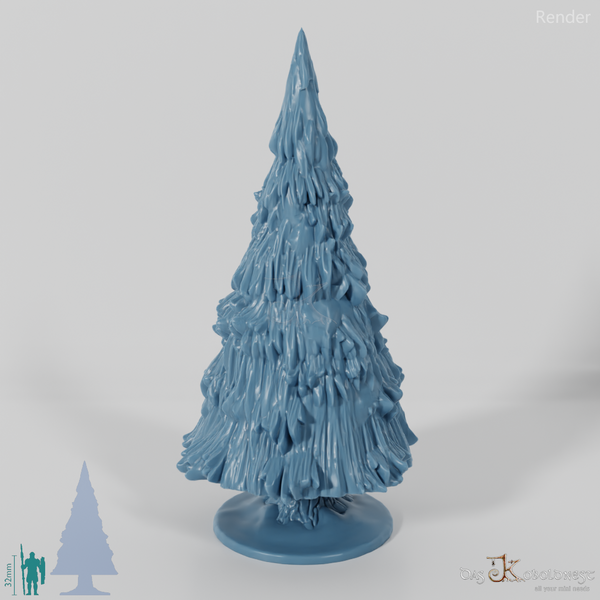 Snowy big fir tree B
