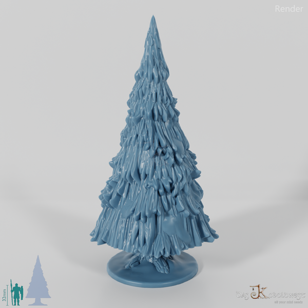 Snowy big fir tree B