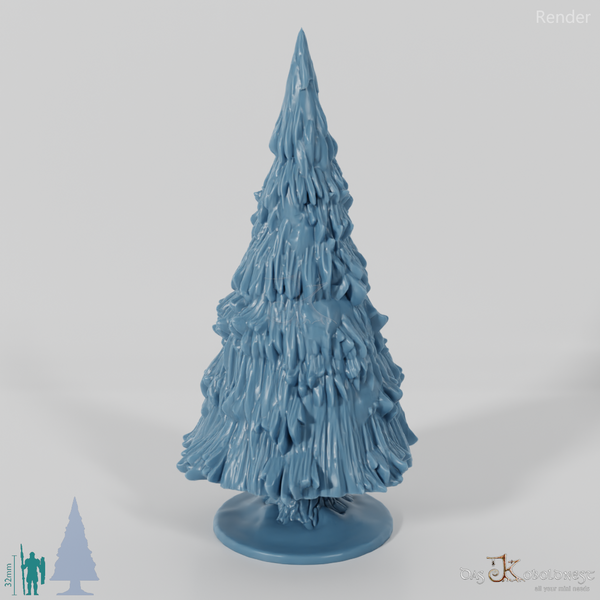 Snowy big fir tree B