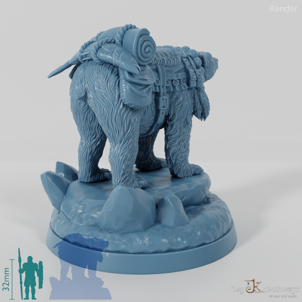 Kenu, gesattelter Eisbär