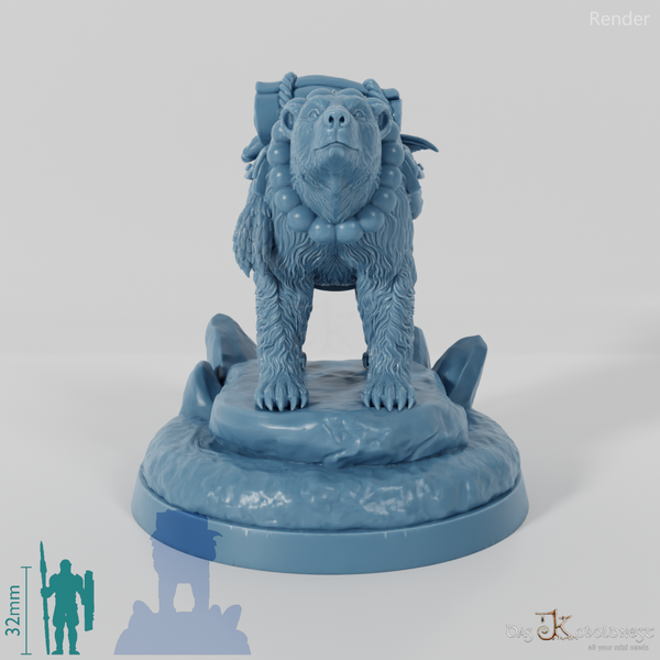 Kenu, gesattelter Eisbär