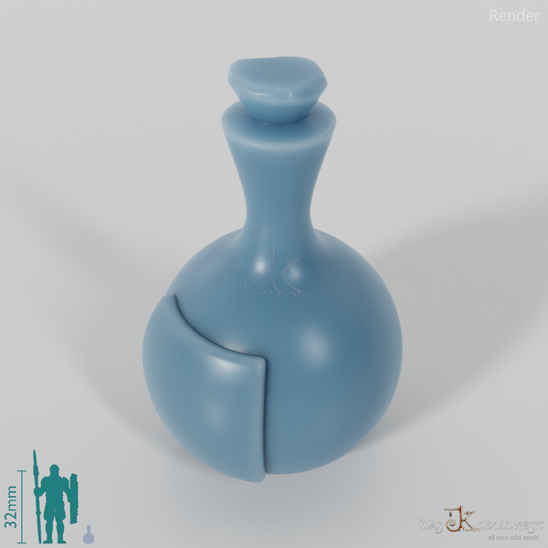 Flasche - Trankflasche mit Etikett