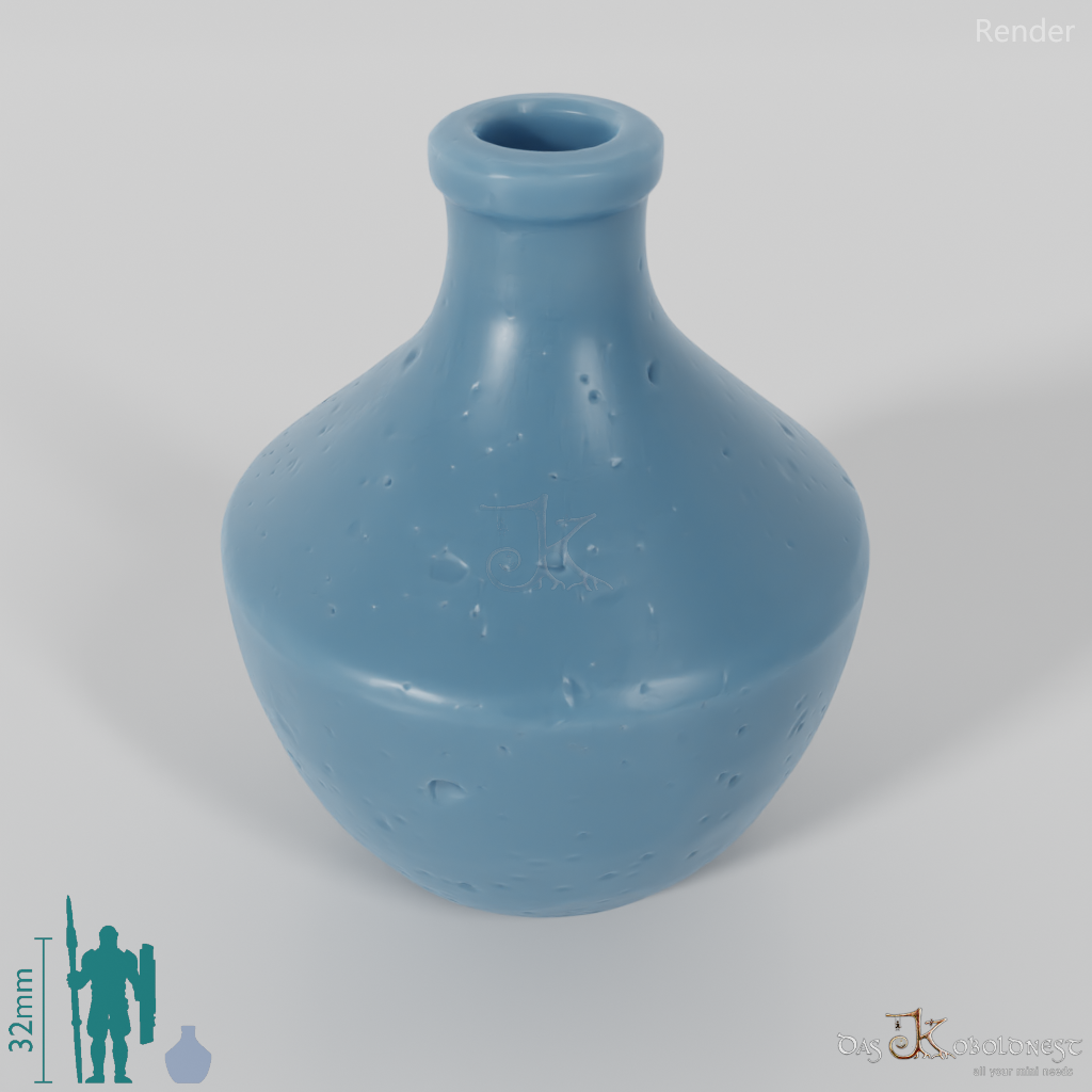 Vessel - Bulbous clay jug