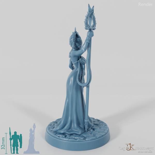 Astral elf priestess with mask 01